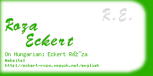 roza eckert business card